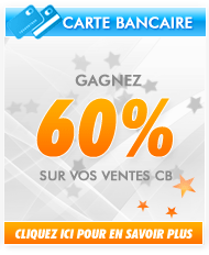 Carte bancaire - Gagnez 60% sur vos ventes CB